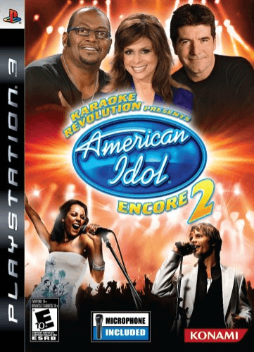 Karaoke Revolution American Idol Encore 2 box art for Playstation 3